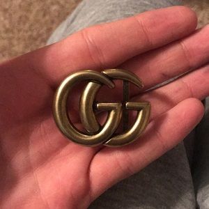 Removable Gucci belt buckle Golden